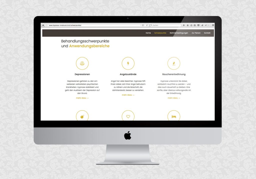 Website für Ruth Paul / Hypnose-Psychotherapie