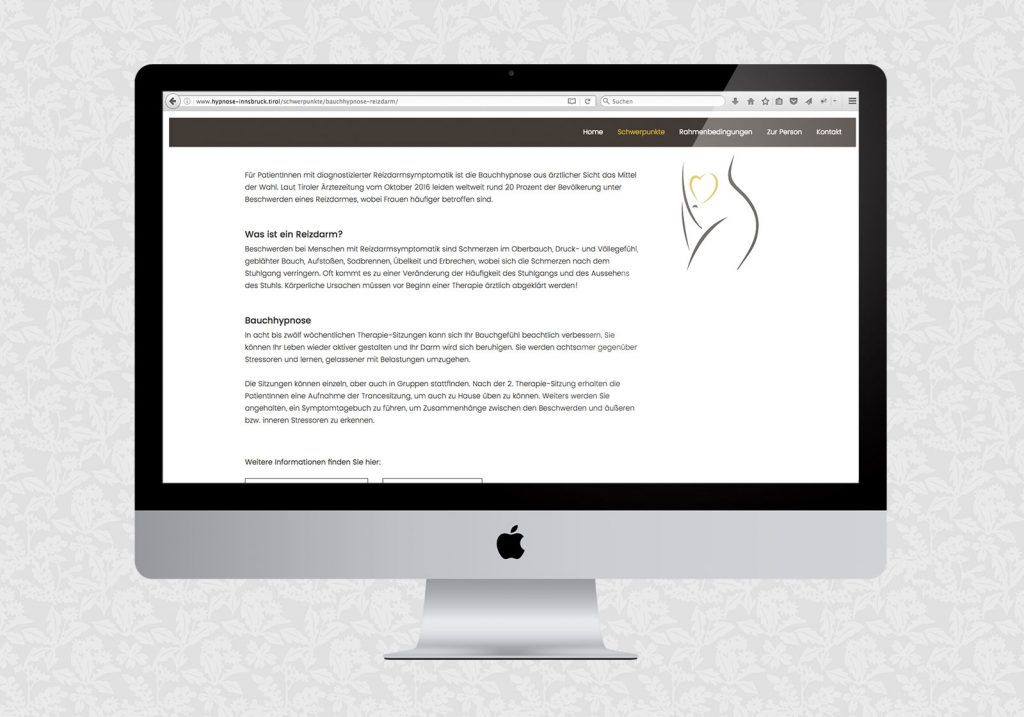 Website für Ruth Paul / Hypnose-Psychotherapie