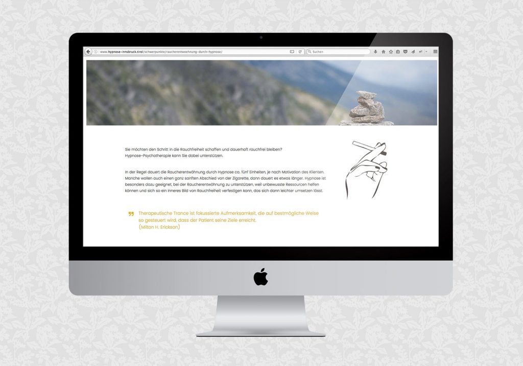 Website für Ruth Paul / Hypnose-Psychotherapie