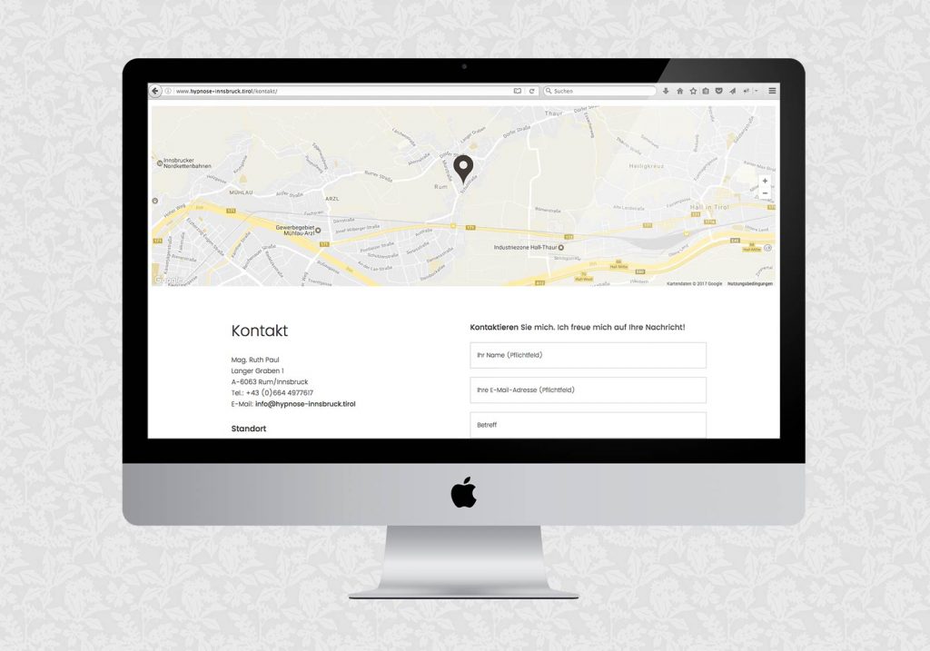 Website für Ruth Paul / Hypnose-Psychotherapie