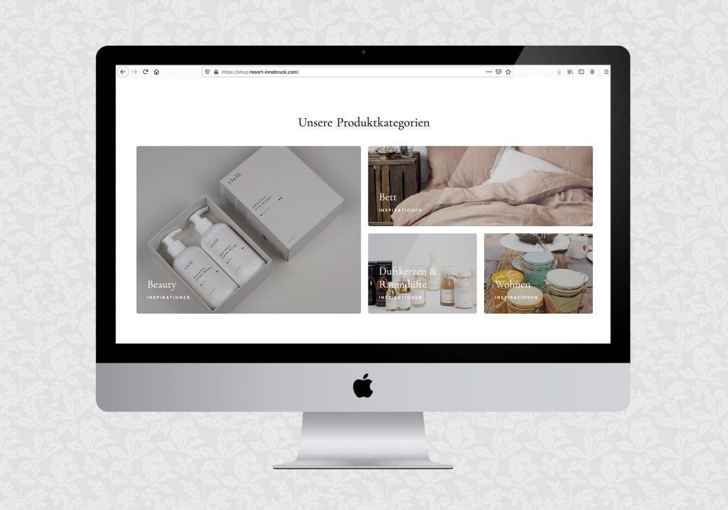 Webshop für Resort Innsbruck | © fein fein