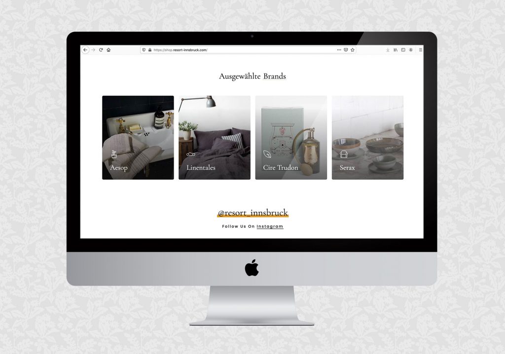 Webshop für Resort Innsbruck | © fein fein