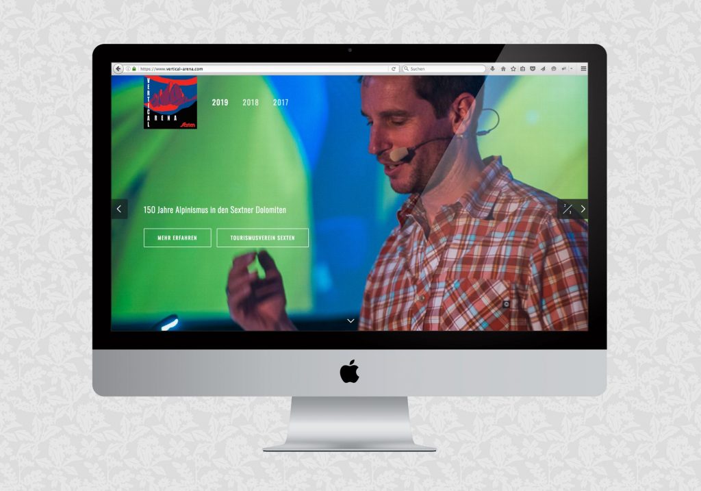 Website für die Vertical Arena | © fein fein