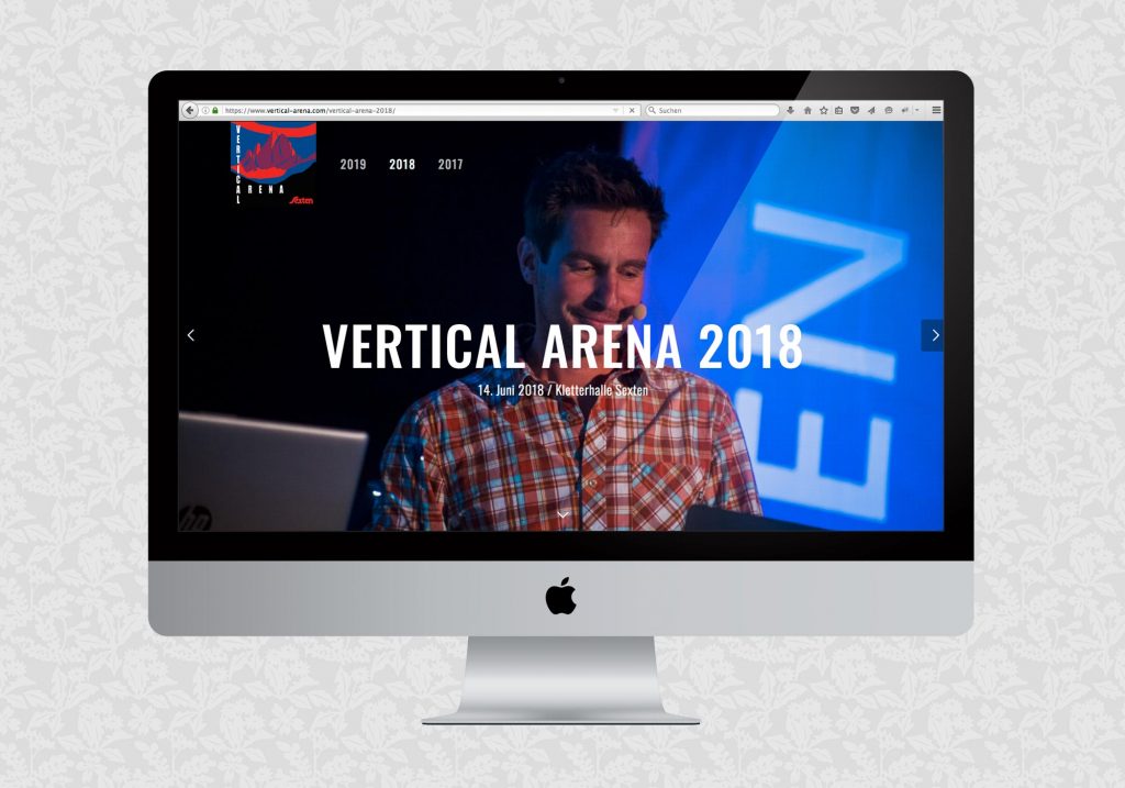 Website für die Vertical Arena | © fein fein