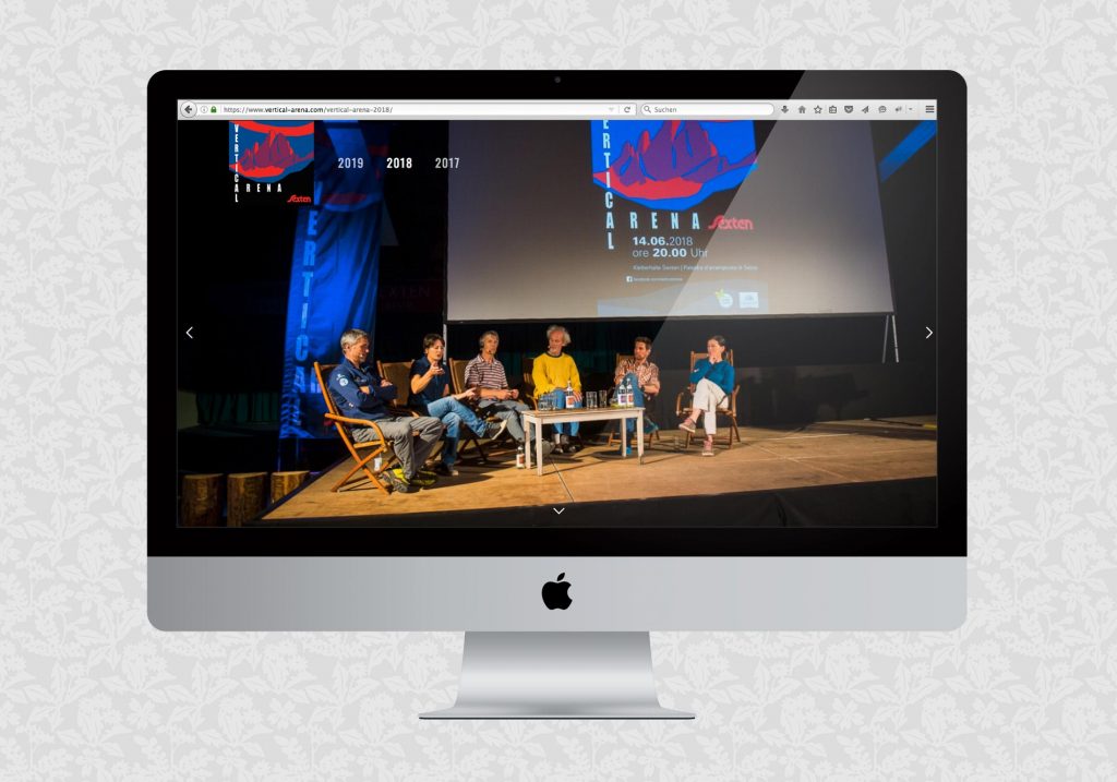 Website für die Vertical Arena | © fein fein