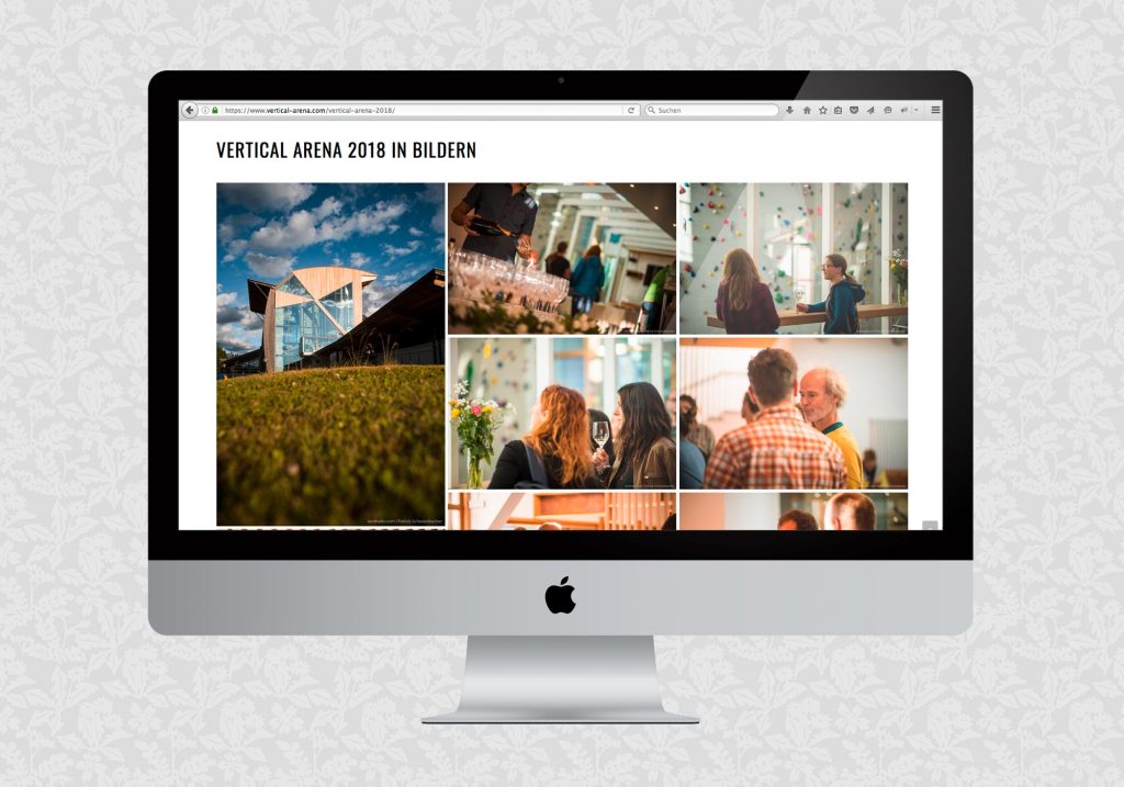 Website für die Vertical Arena | © fein fein