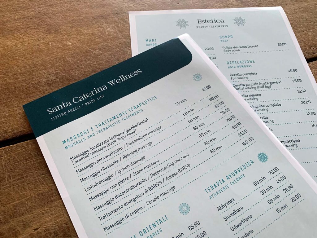 Wellnessbroschüre für C&C Hotels | © fein fein