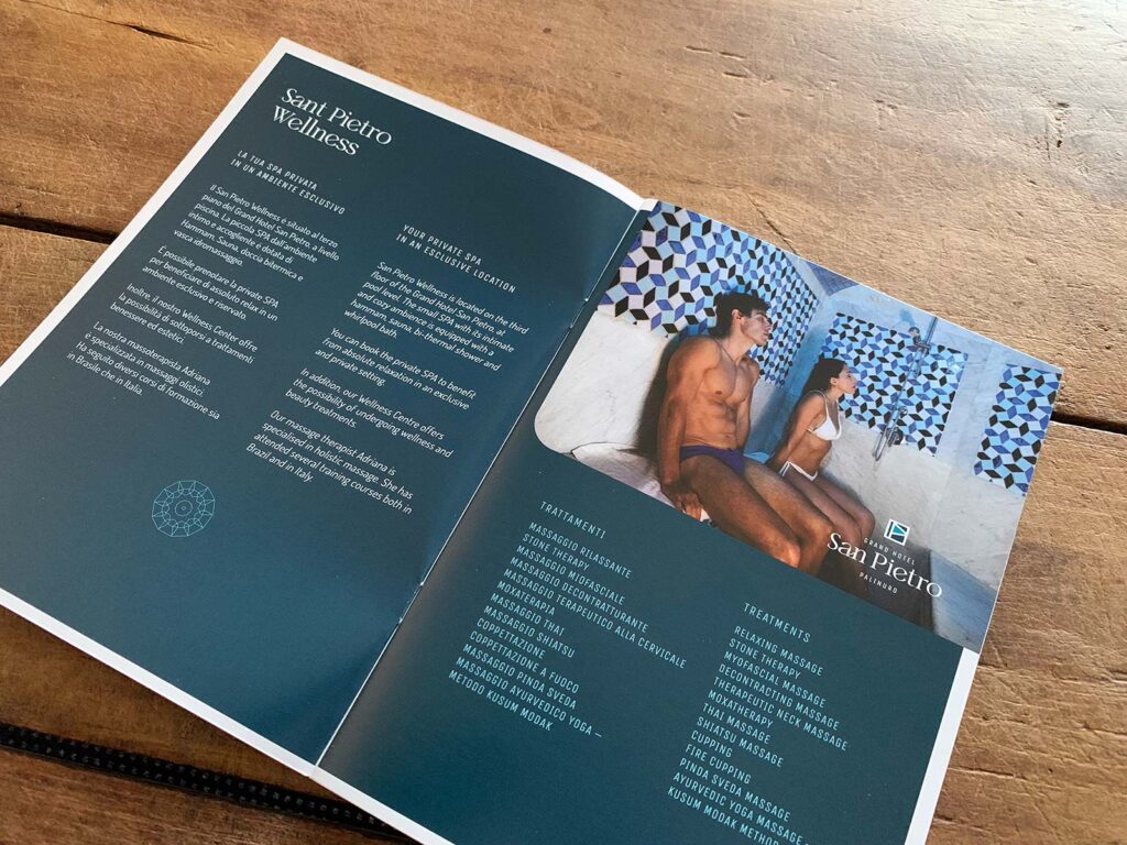 Wellnessbroschüre für C&C Hotels | © fein fein