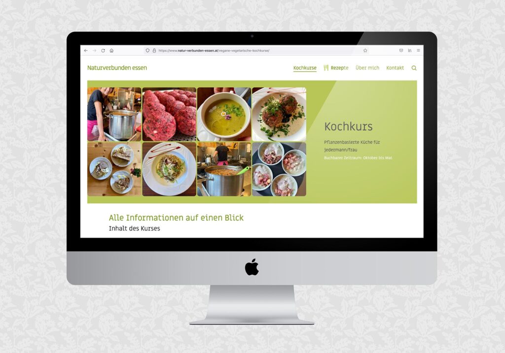 Website für Naturverbunden essen | © fein fein