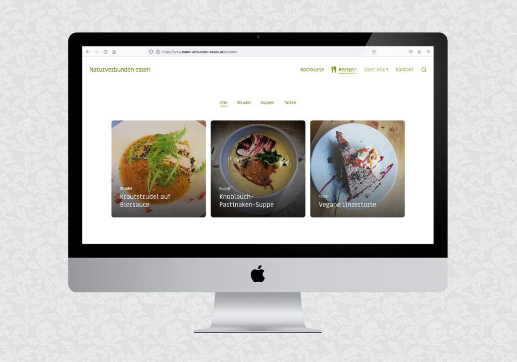 Website für Naturverbunden essen | © fein fein