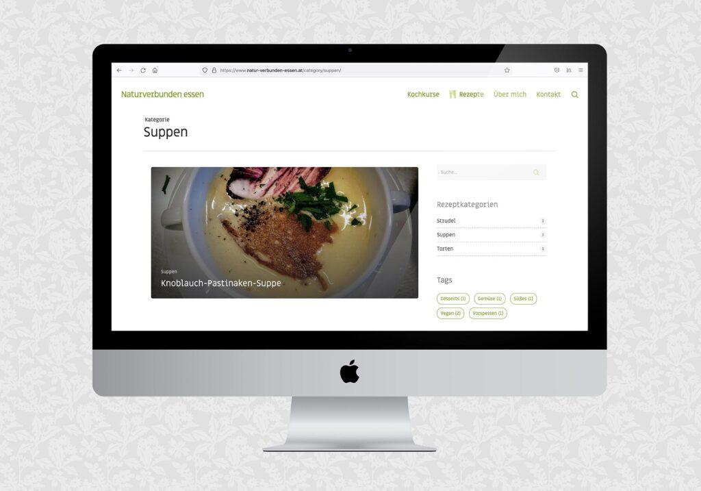 Website für Naturverbunden essen | © fein fein