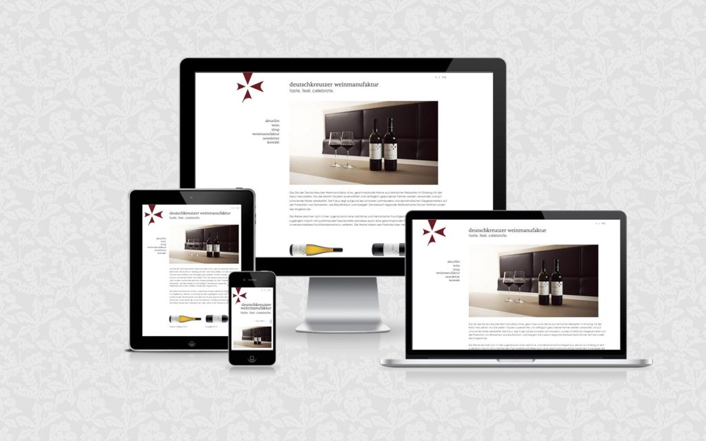 Website für die Deutschkreutzer Weinmanufaktur