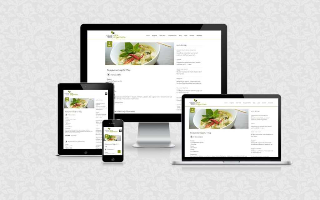 Website für Alice Angermann