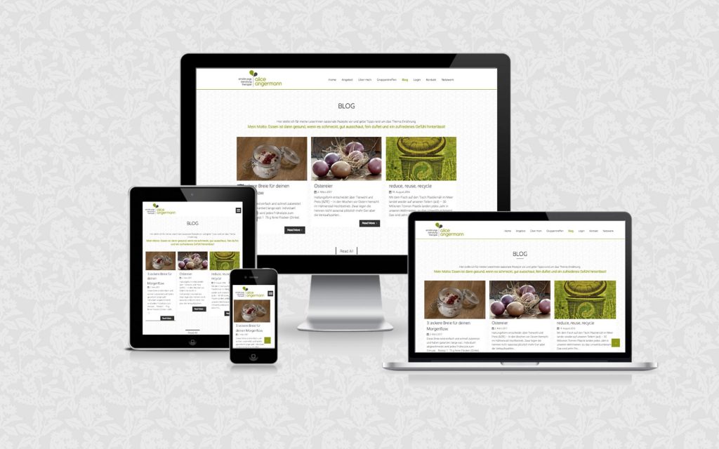 Website für Alice Angermann