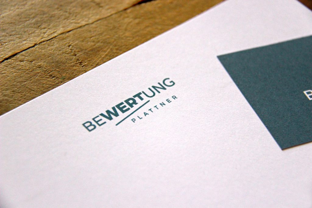 Corporate Design und Geschäftsausstattung für Bewertung Plattner | © fein fein