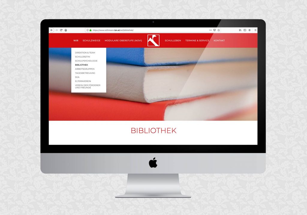 Website für das Reithmanngymnasium | © fein fein