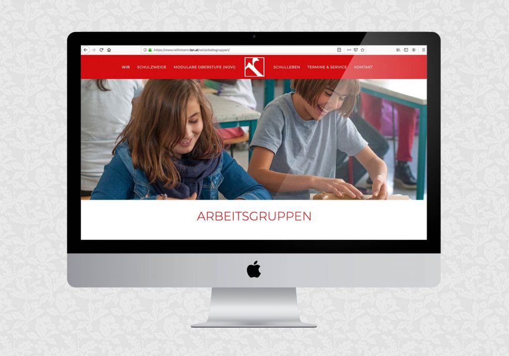 Website für das Reithmanngymnasium | © fein fein