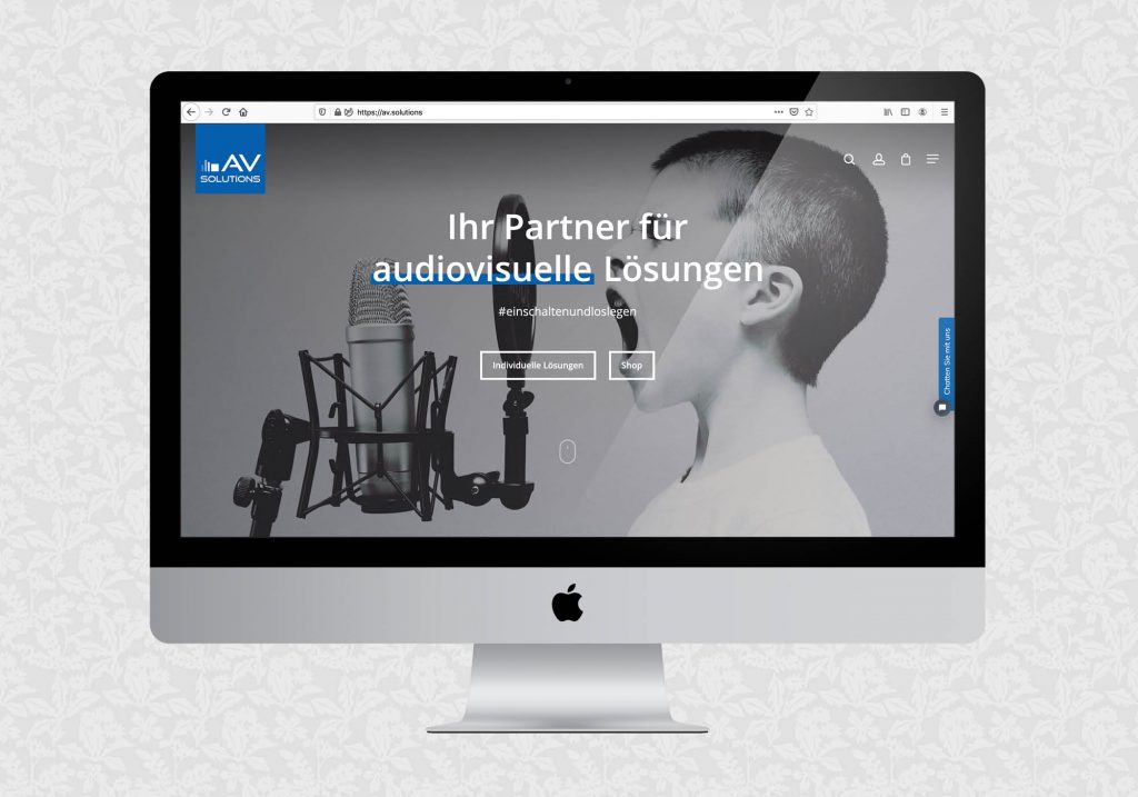 Website für AVsolutions | © fein fein