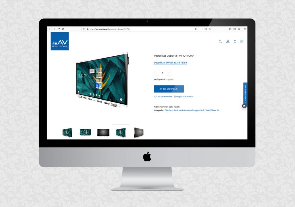 Website für AVsolutions | © fein fein