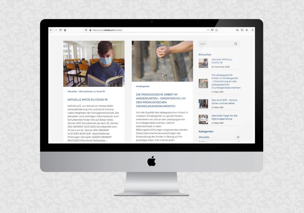 Website für KBAfEB | © fein fein