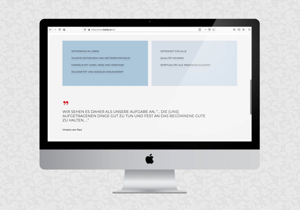 Website für KBAfEB | © fein fein