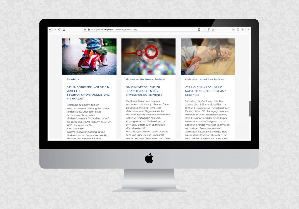 Website für KBAfEB | © fein fein