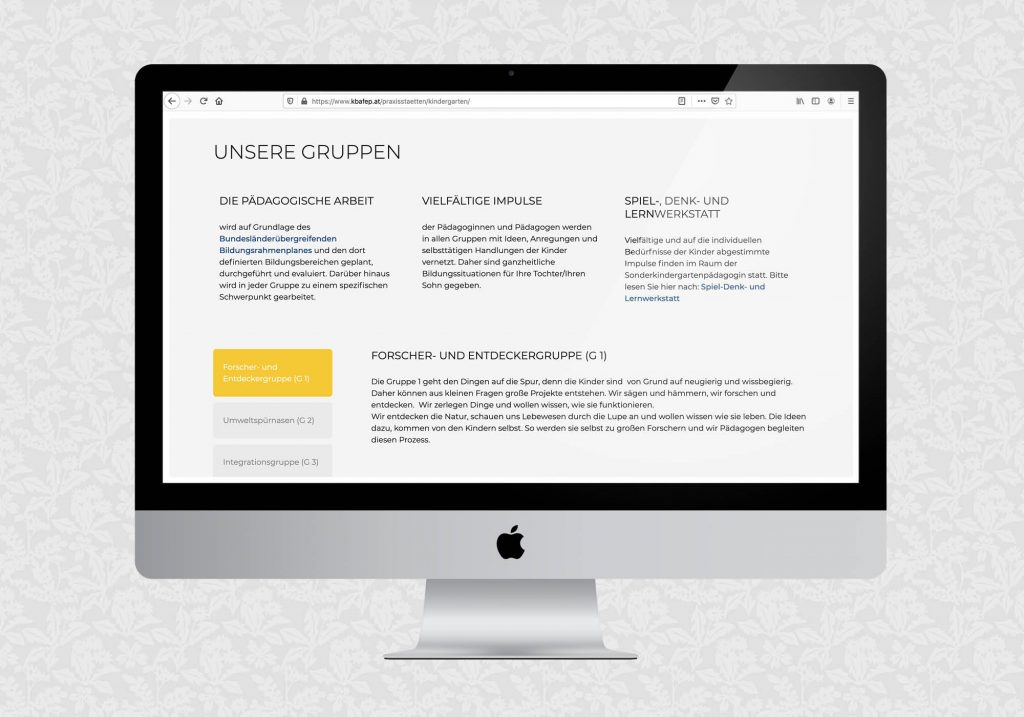 Website für KBAfEB | © fein fein