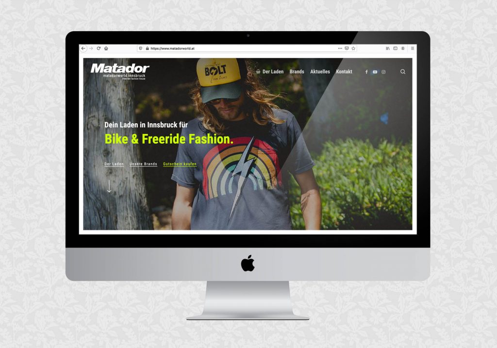 Website für matadorworld.innsbruck | © fein fein