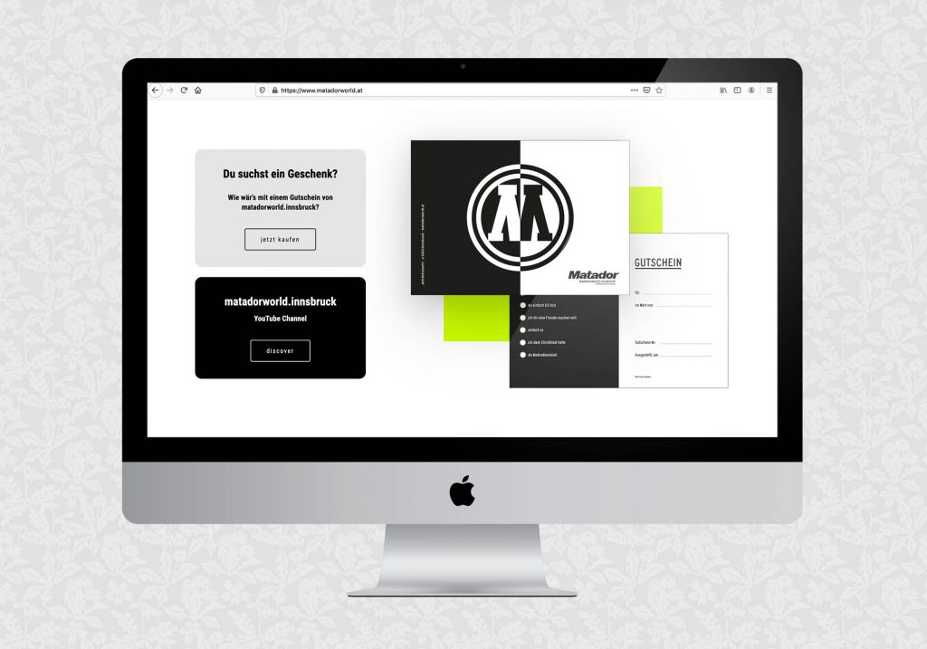 Website für matadorworld.innsbruck | © fein fein