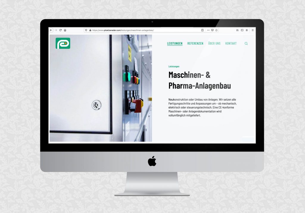 Website für die Plötzeneder GmbH | © fein fein