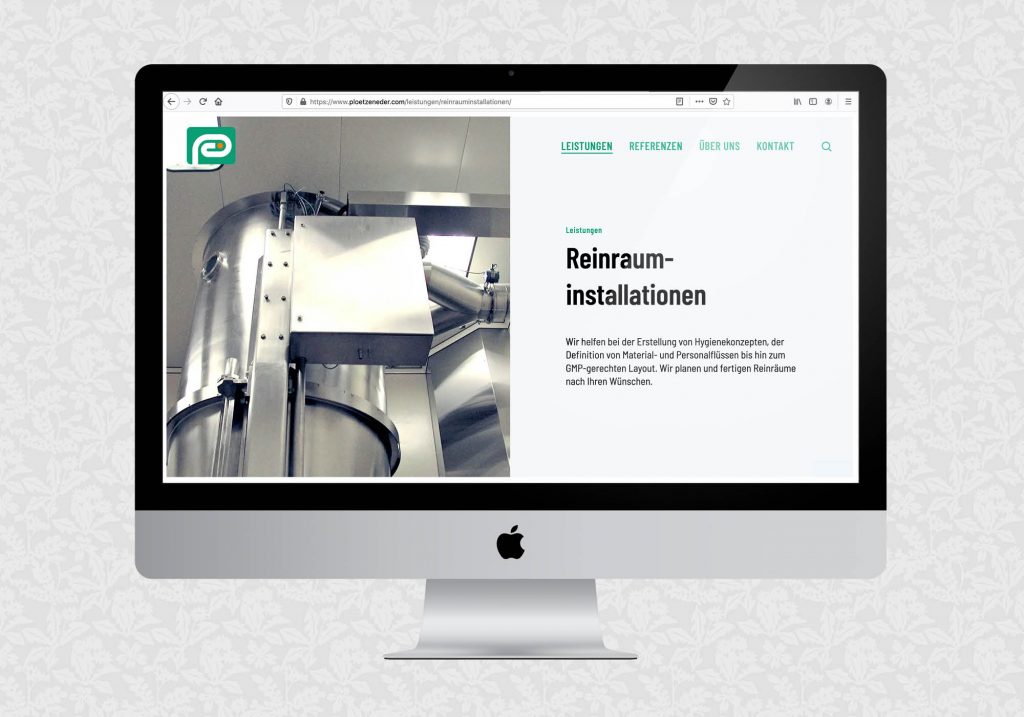 Website für die Plötzeneder GmbH | © fein fein