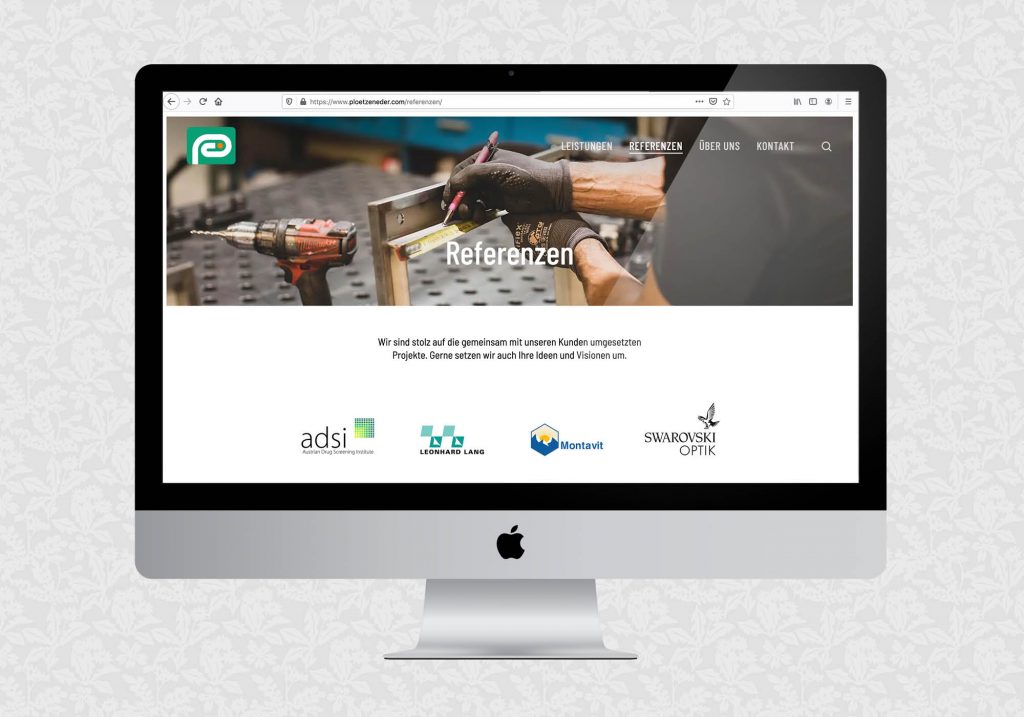 Website für die Plötzeneder GmbH | © fein fein