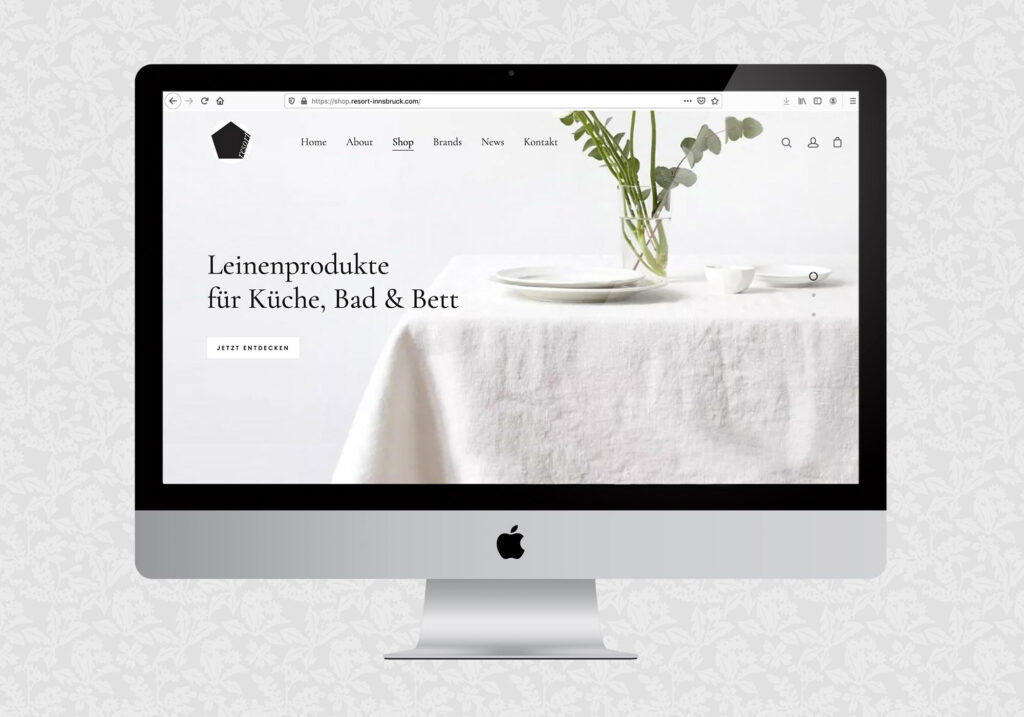 Webshop für das Resort Innsbruck | © fein fein