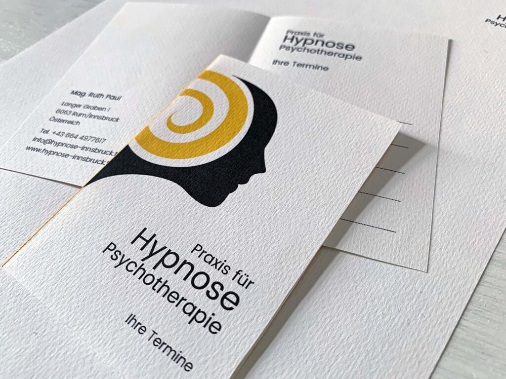 Geschäftsdrucksorten für Ruth Paul Hypnose-Psychotherapie | © fein fein