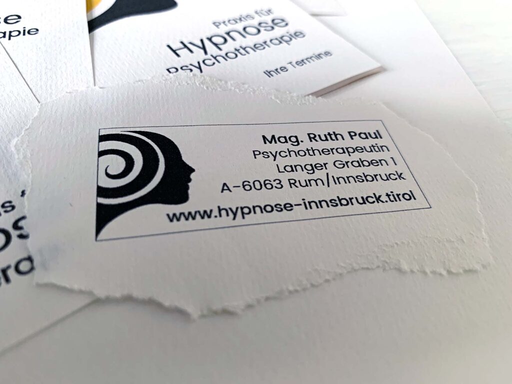 Geschäftsdrucksorten für Ruth Paul Hypnose-Psychotherapie | © fein fein