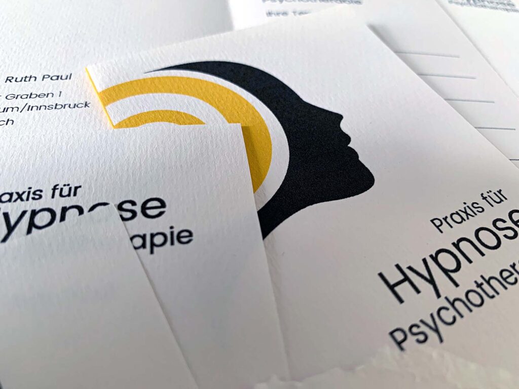 Geschäftsdrucksorten für Ruth Paul Hypnose-Psychotherapie | © fein fein
