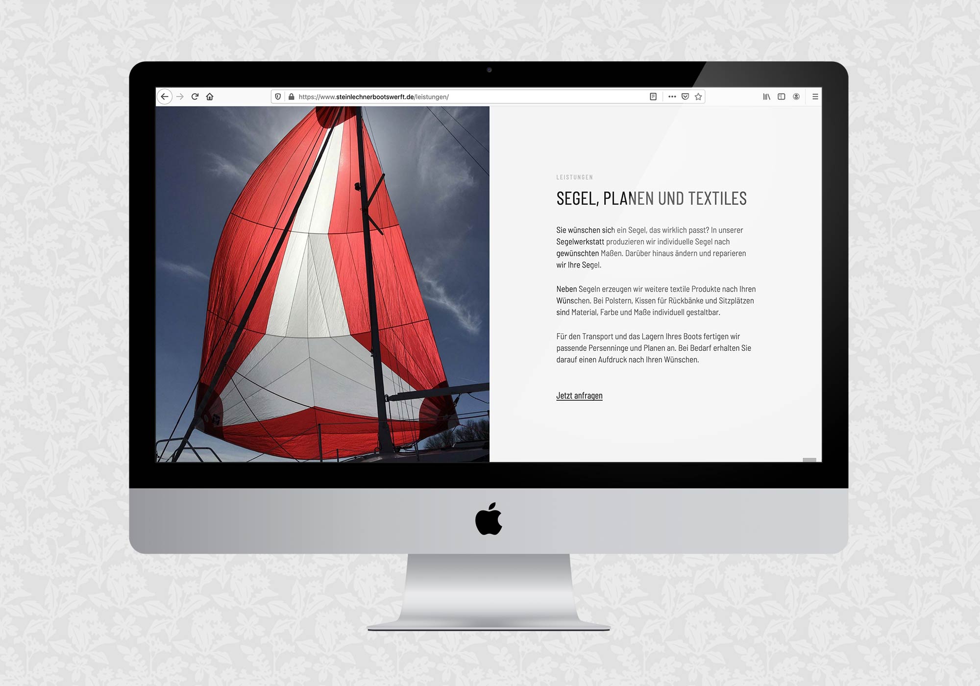 Website für die Steinlechner Bootswerft | © fein fein