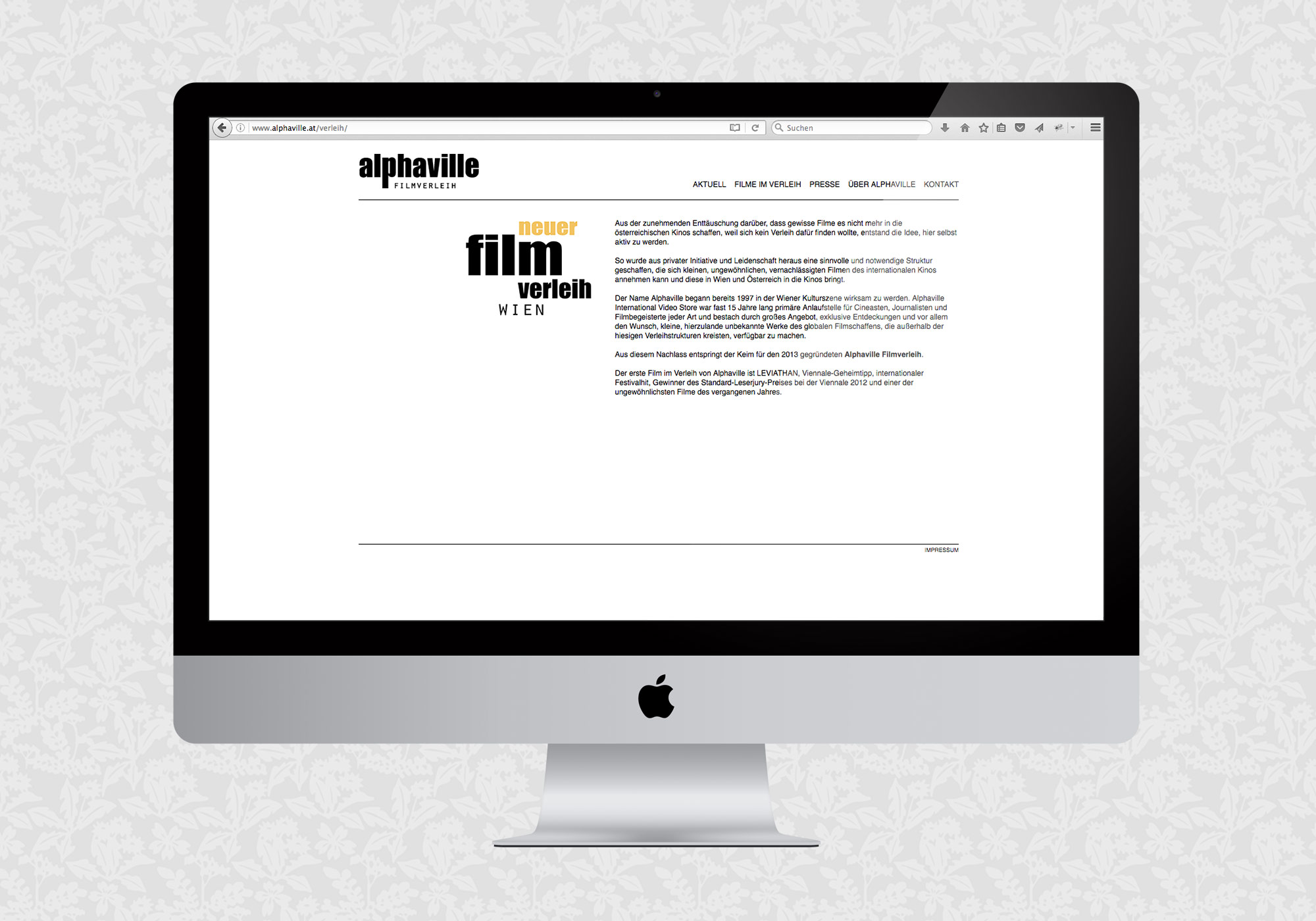 Website für alphaville Filmverleih