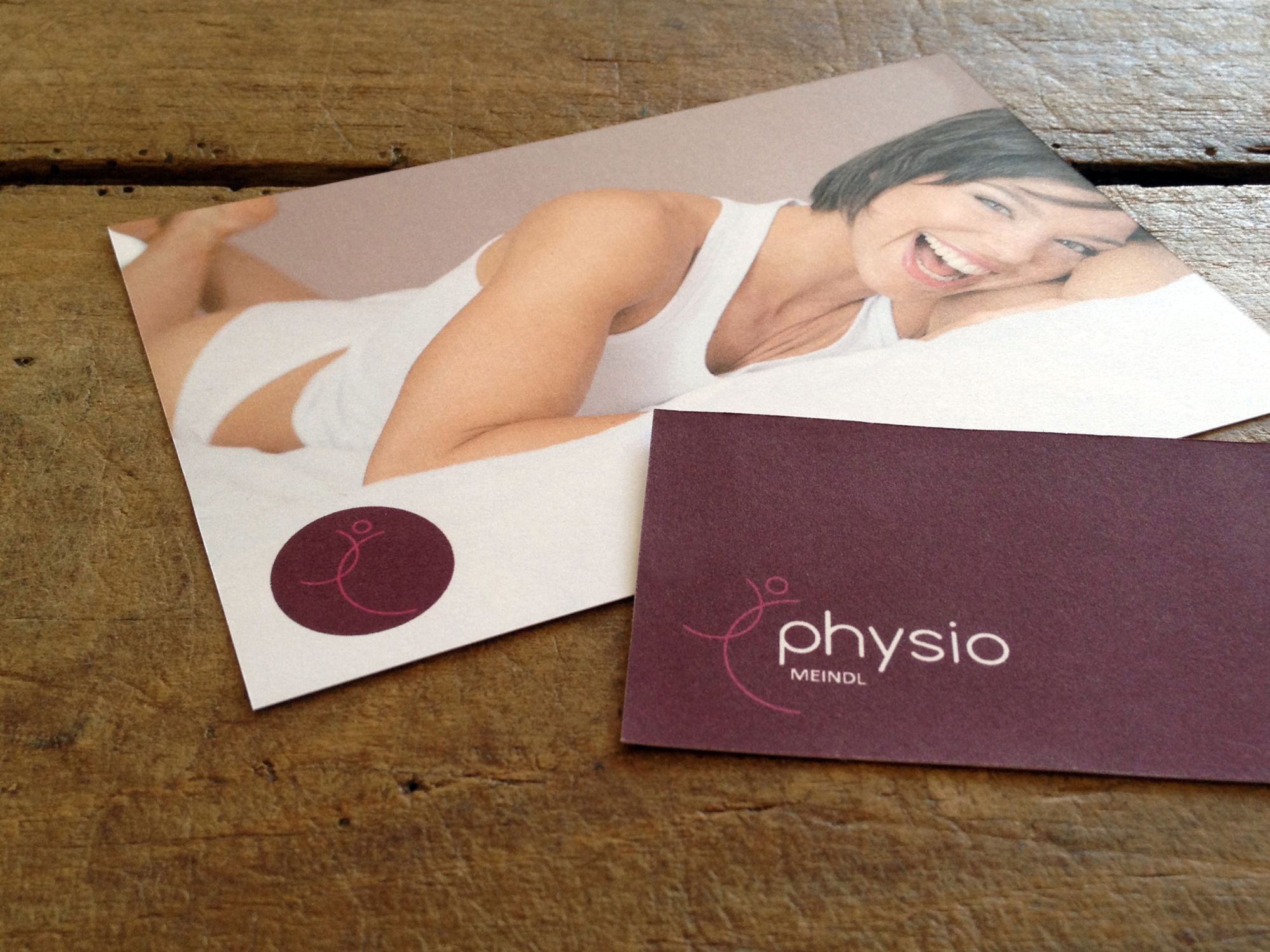 Logo und Visitenkarten für Physio Meindl