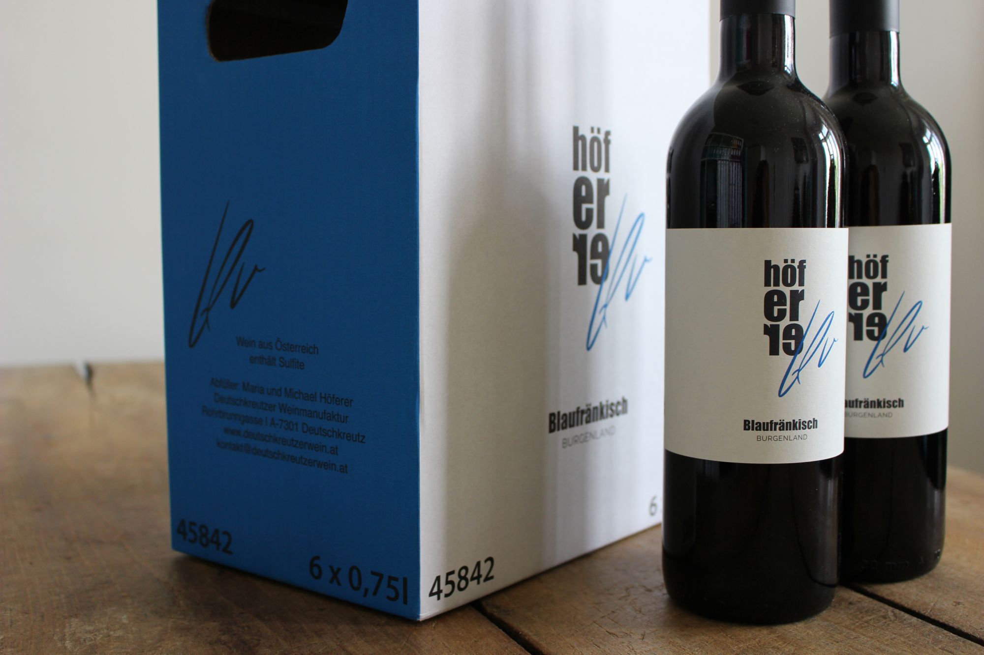Weinlinie »blu« für die Deutschkreutzer Weinmanufaktur