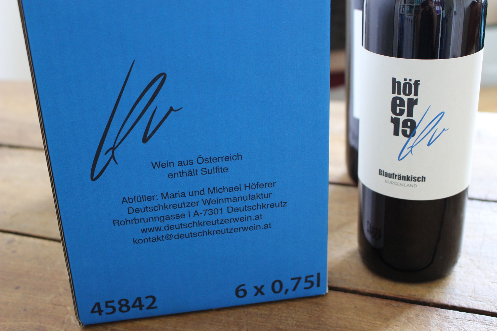 Weinlinie »blu« für die Deutschkreutzer Weinmanufaktur