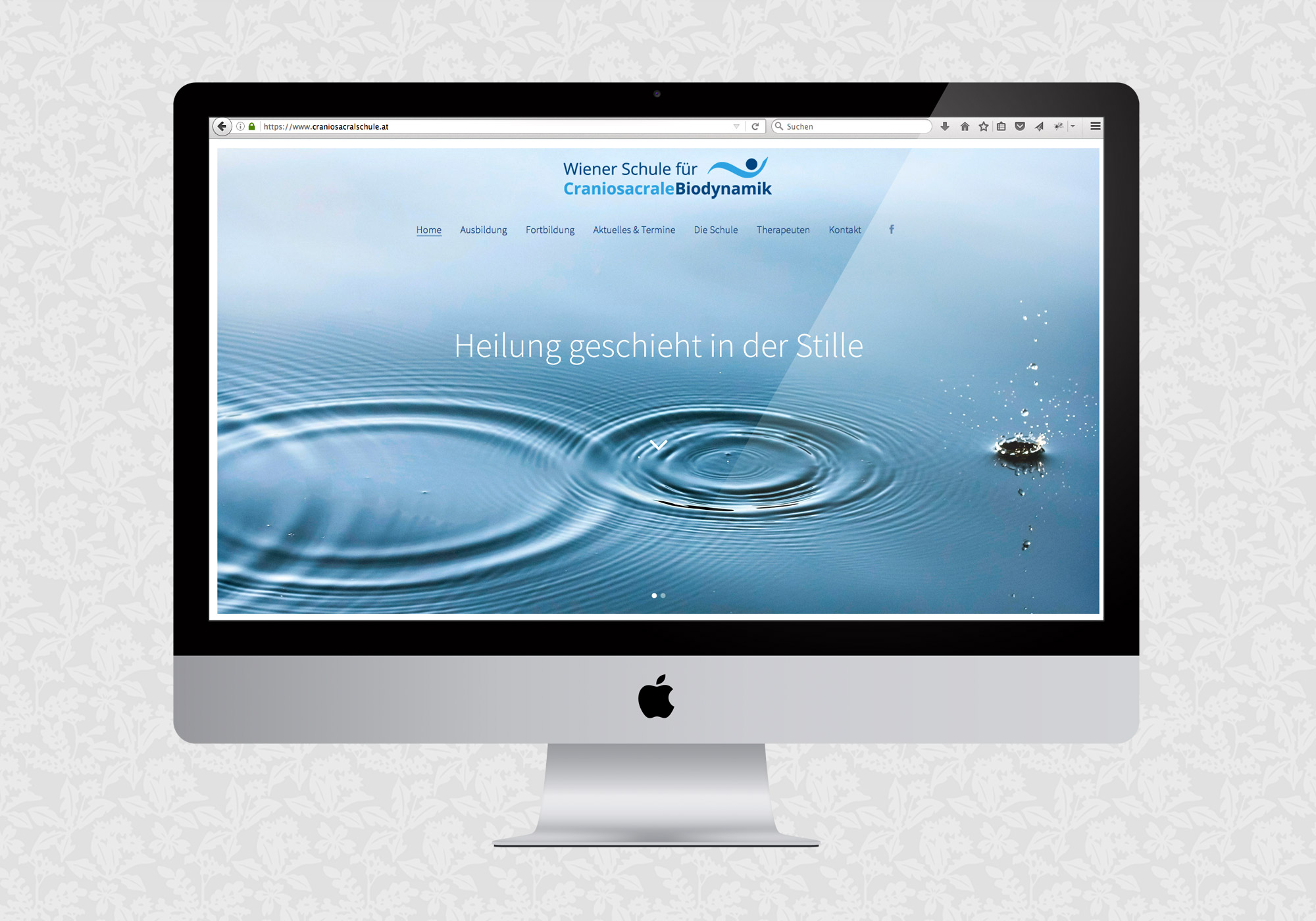 Website für die Wiener Schule für Craniosacrale Biodynamik | © fein fein