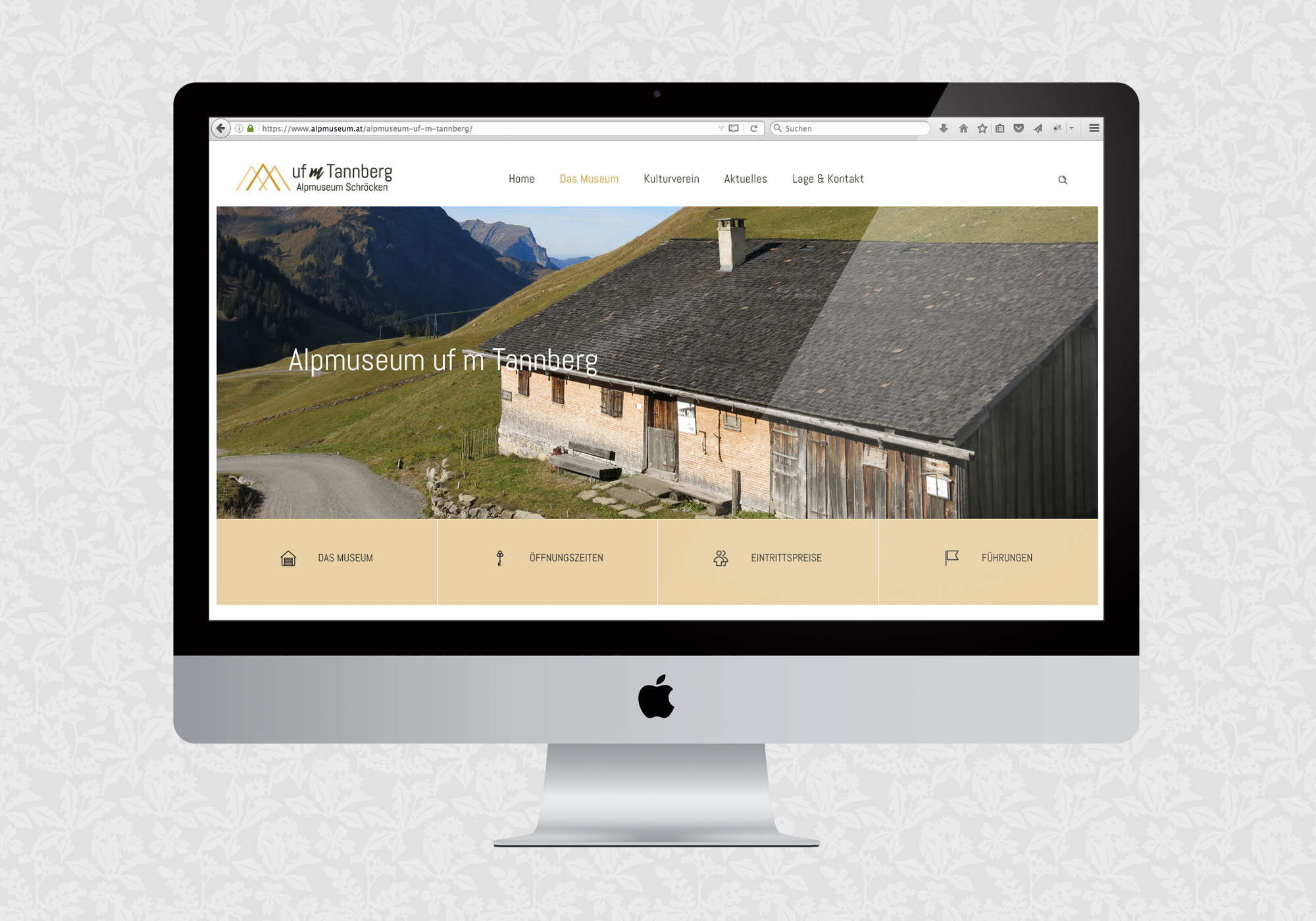 Website für das Alpmuseum uf m Tannberg, Schröcken / fein fein