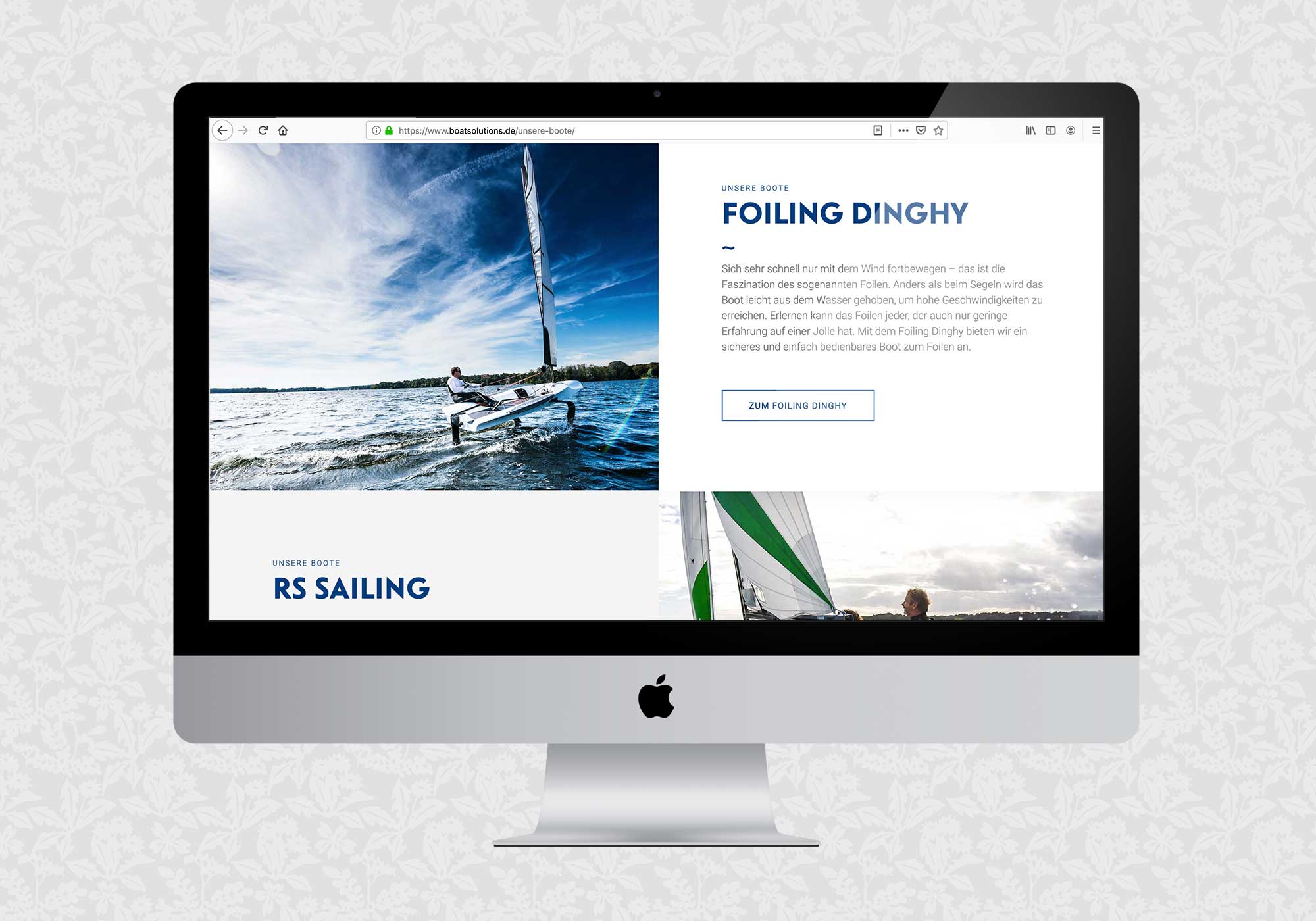 Website für Boat Solutions | © fein fein