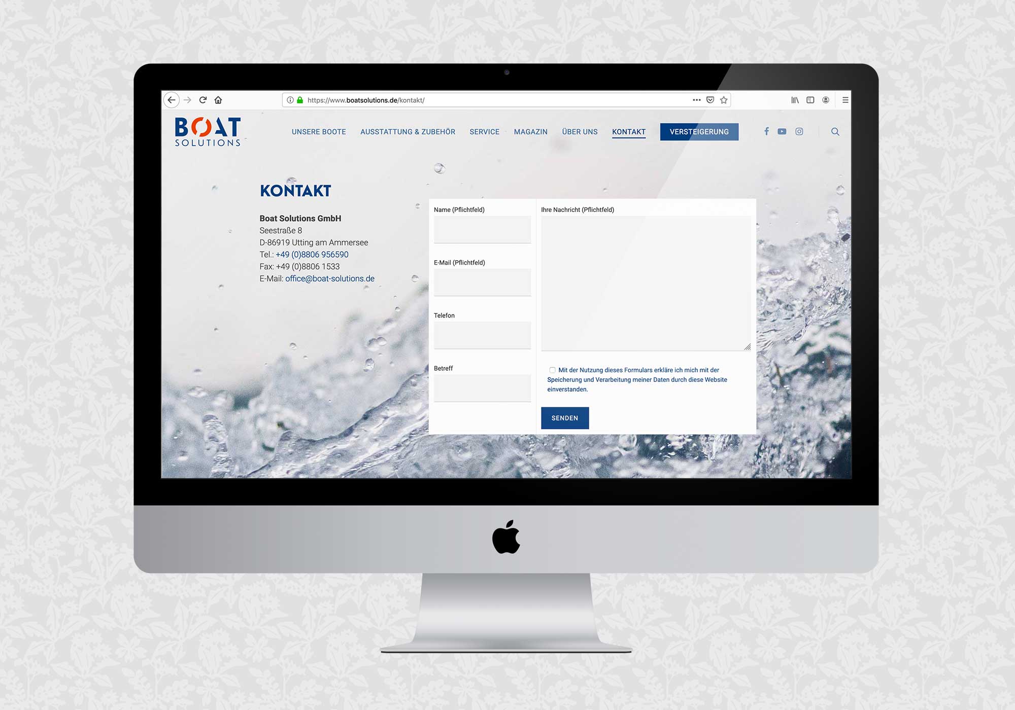 Website für Boat Solutions | © fein fein