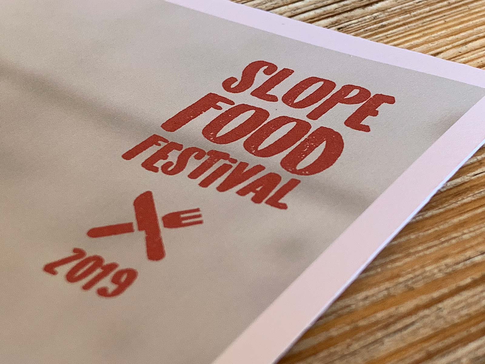 Schriftzug S1 Slope Food Festival Salober | © fein fein