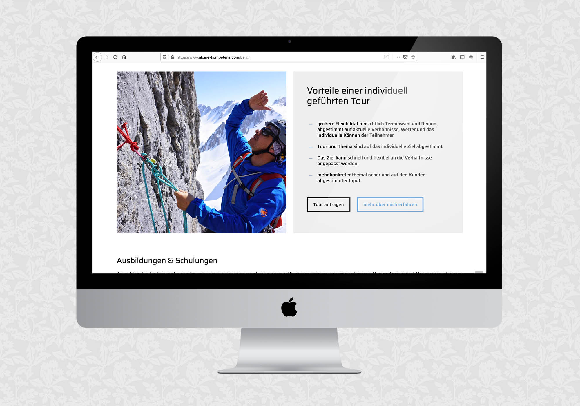Website für Alpine Kompetenz | © fein fein