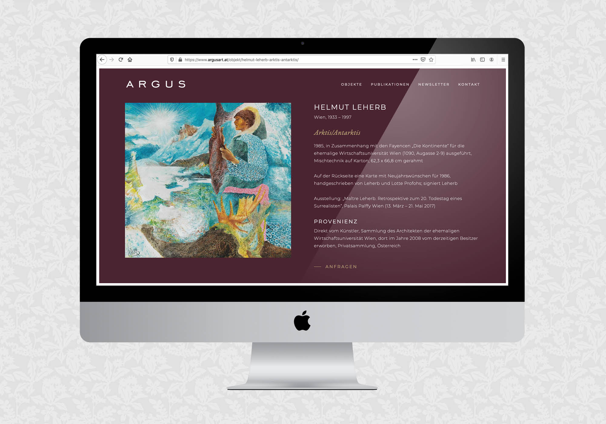 Website für ARGUS | © fein fein